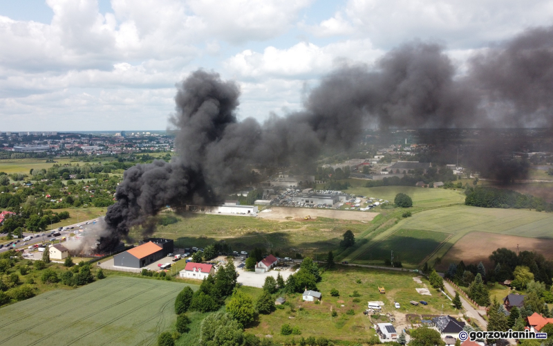 10/11 Pożar warsztatu i zakładu wymiany opon na Kasprzaka