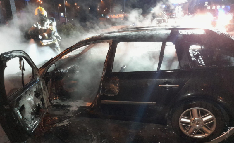 5/5 Pożar renault na MOP Marwice koło Gorzowa