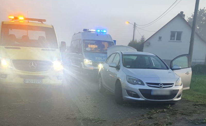 3/5 Pijany kierowca audi wjechał do rowu w Dziersławicach
