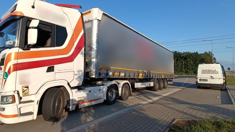 4/4 Ciężarówka z Rumunii zatrzymana przez ITD na MOP Marwice