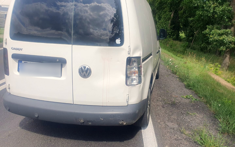 4/6 Zderzenie motocykla i volkswagena w Kłodawie