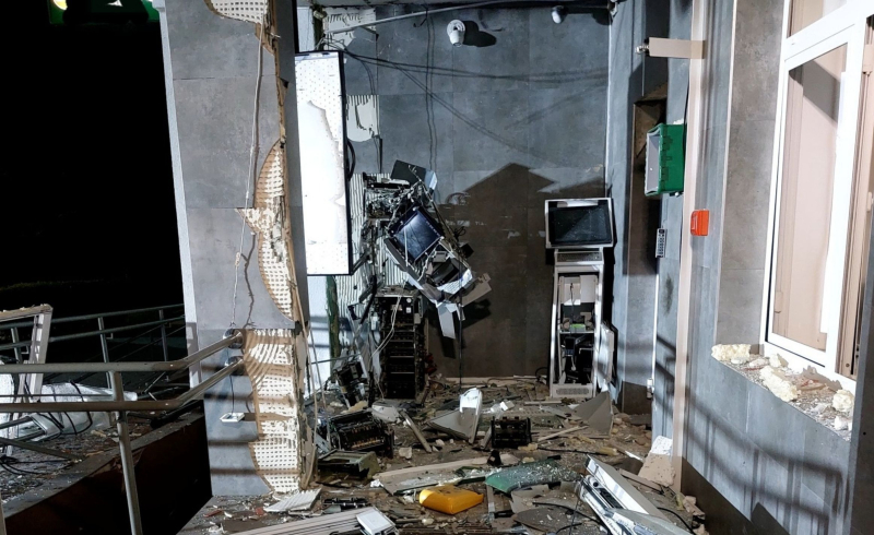 8/8 Wysadzony bankomat w Krzeszycach