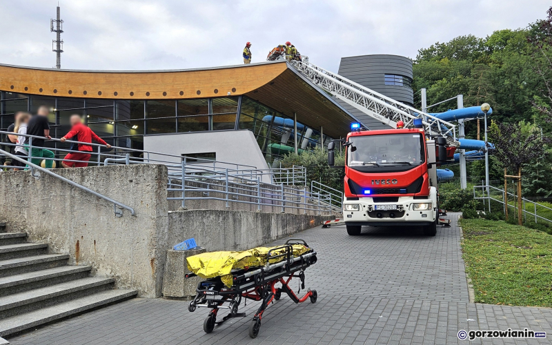 2/8 Wypadek na dachu Słowianki w Gorzowie