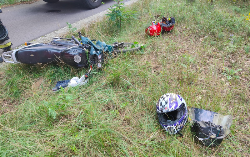 1/3 Wypadek motocyklisty w Orzelcu