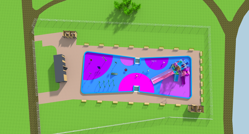 6/6 Koncepcje wodnego placu zabaw w parku Górczyńskim