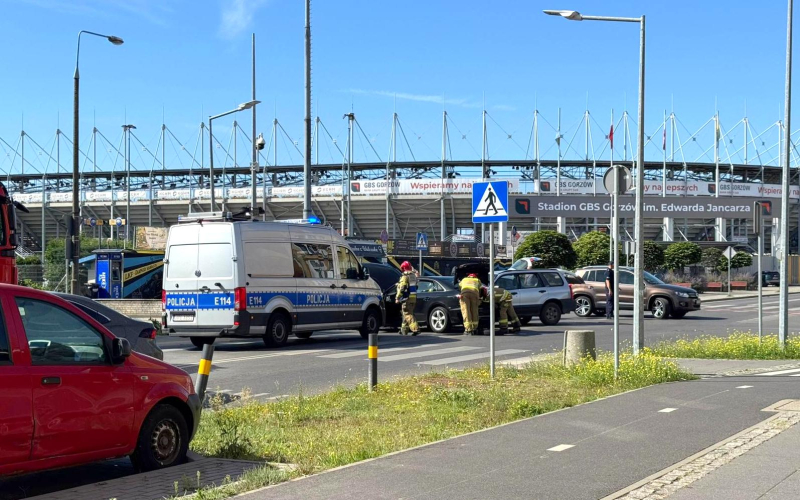 1/4 Wypadek przy ul. Śląskiej w Gorzowie