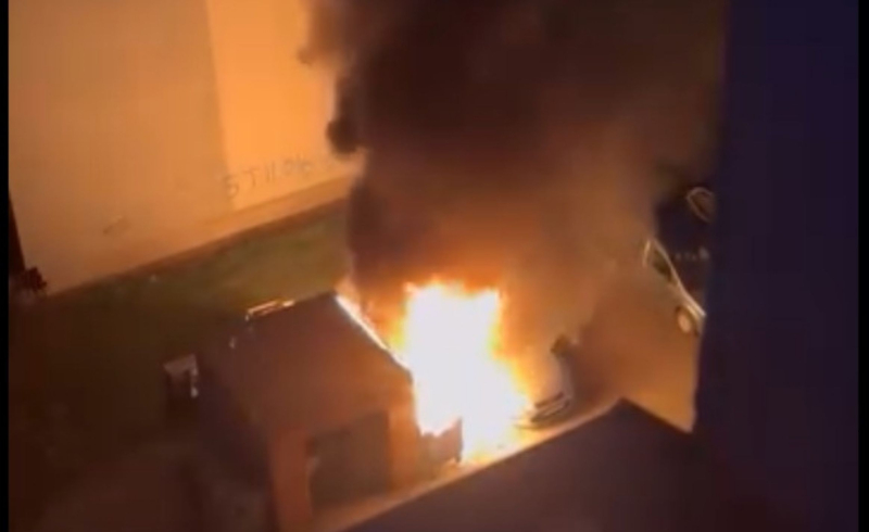 1/11 Pożar śmietników i samochodu na os. Górczyn