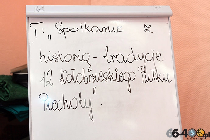 2/14 Gorzów: ZSEk - Spotkanie z historią - tradycje 12 Kołobrzeskiego Pułku Piechoty