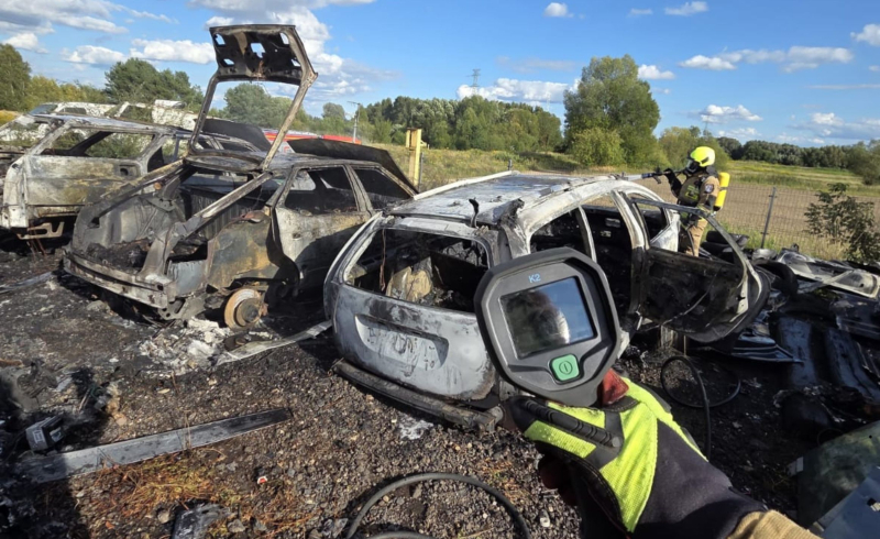 3/8 Pożar samochodów w Łupowie