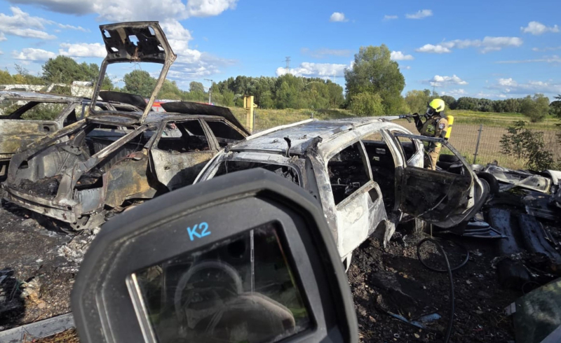 8/8 Pożar samochodów w Łupowie