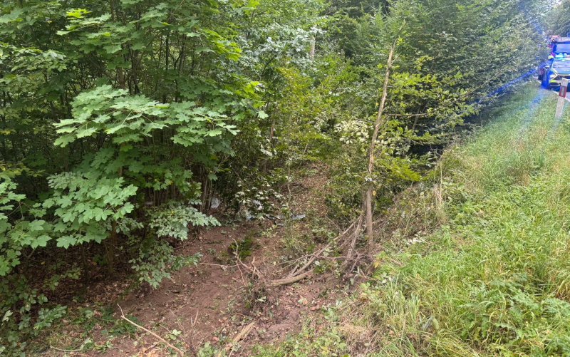 2/6 Dachowanie opla na drodze z Kłodawy do Barlinka