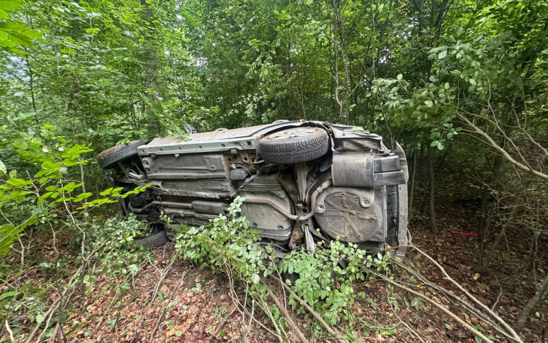 3/6 Dachowanie opla na drodze z Kłodawy do Barlinka