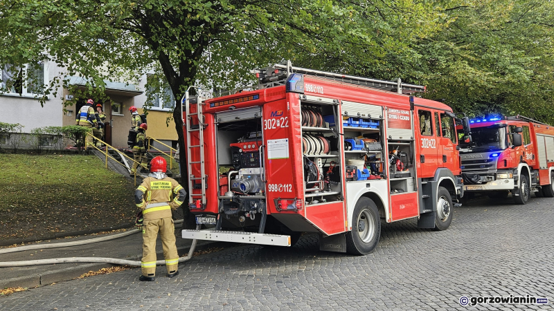 4/5 Pożar w bloku przy Matejki