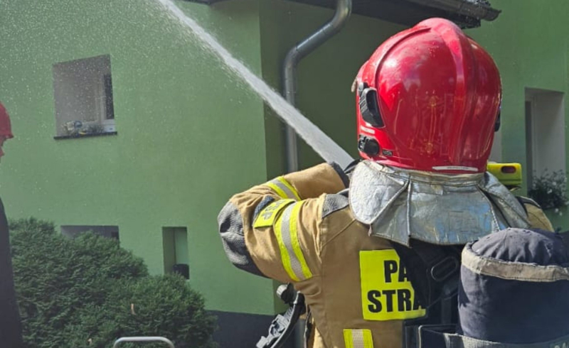 2/6 Pożar domu przy ul. Siedlickiej w Gorzowie