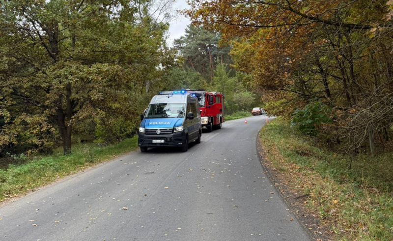 5/9 Wypadek przy ul. Mironickiej. Zderzenie motocykla i skody