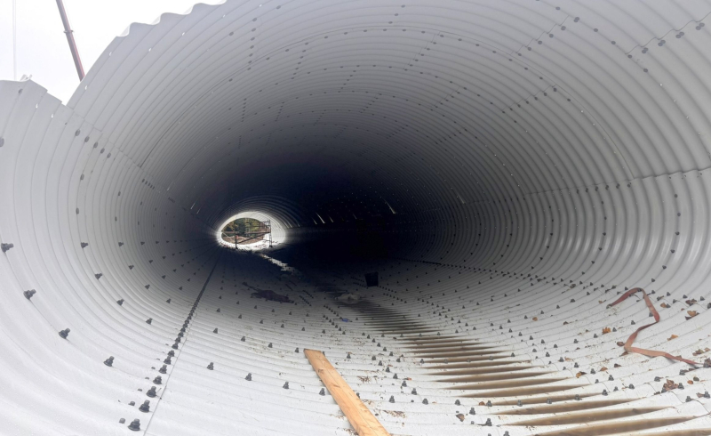 1/4 Montaż przepustu na budowie północnej obwodnicy Gorzowa