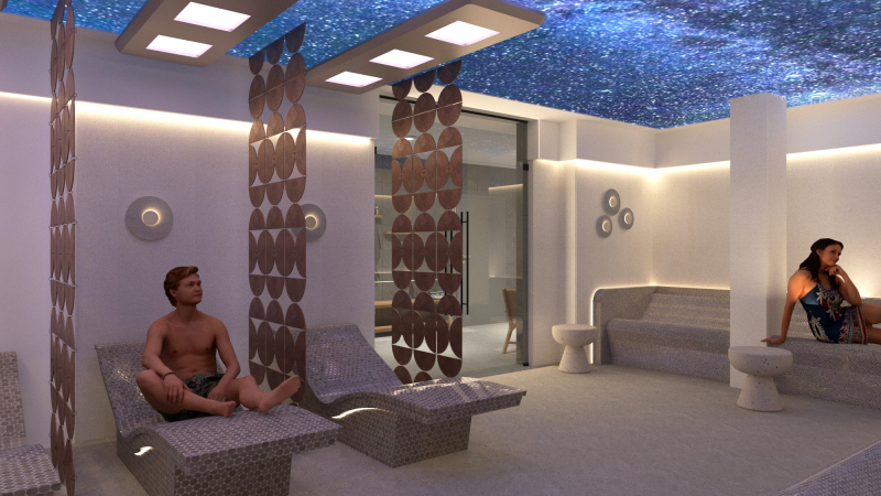 5/8 Wizualizacje nowej strefy saun w Słowiance