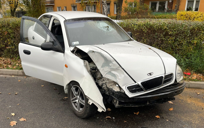 3/5 Pijany kierowca daewoo ściął latarnię na Wróblewskiego