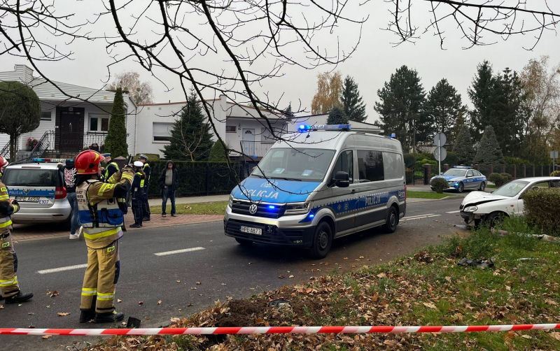 5/5 Pijany kierowca daewoo ściął latarnię na Wróblewskiego