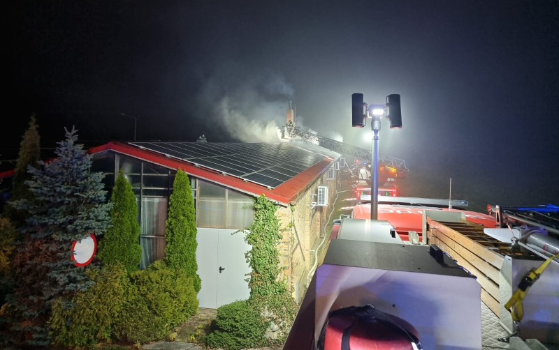 1/4 Pożar Karczmy pod Łosiem w Wawrowie