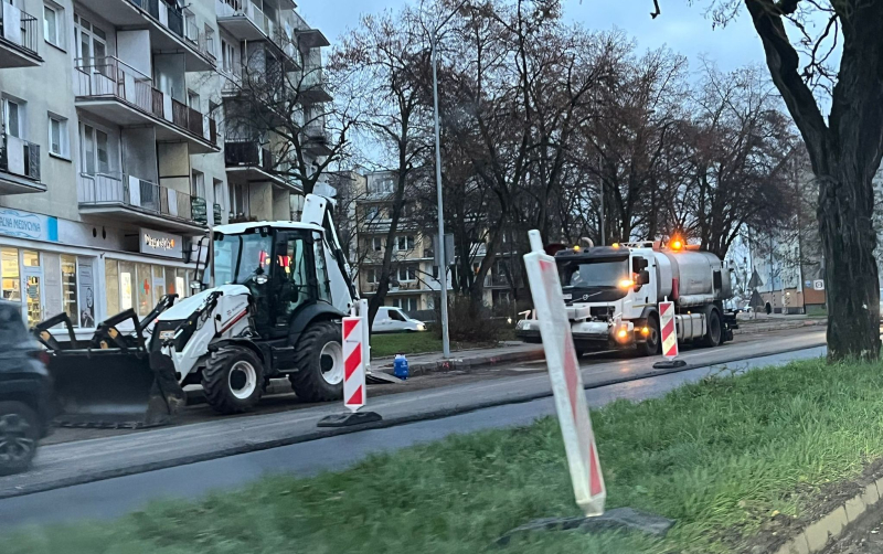 3/6 Prace przy remoncie ul. Myśliborskiej