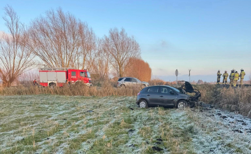 3/5 Zderzenie fiata i szynobusu w Witnicy