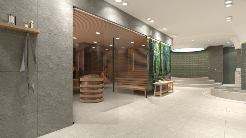 15/17 Wizualizacje strefy odnowy biologicznej w Słowiance