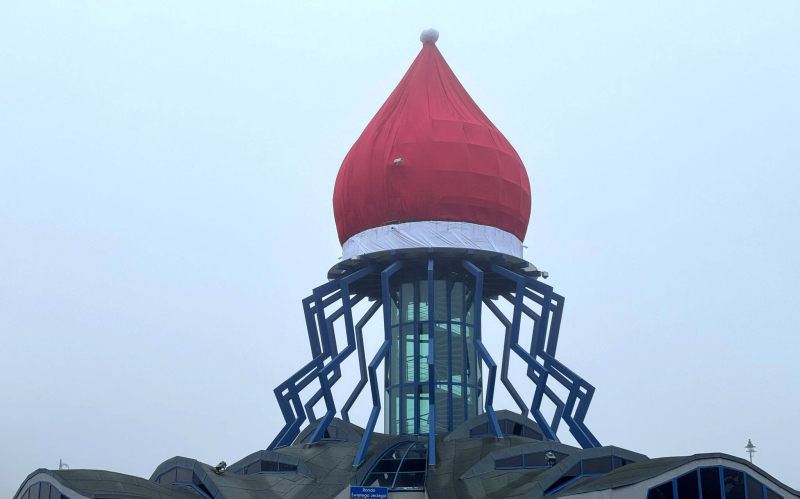 6/9 Czapka św. Mikołaja zawisła na Dominancie w Gorzowie