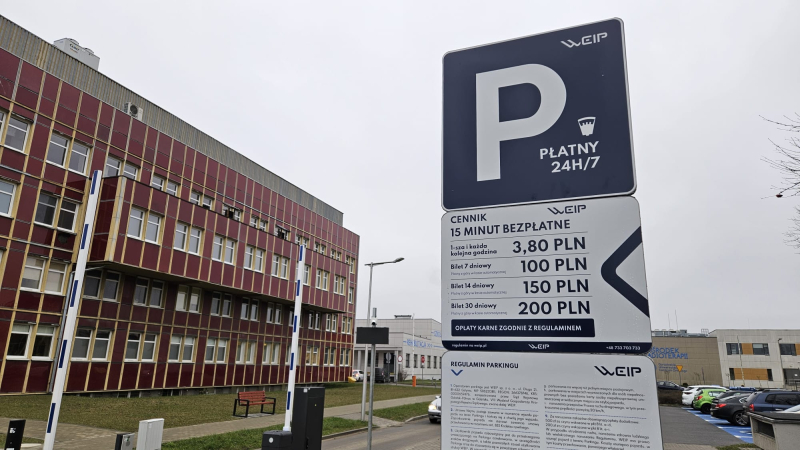 2/5 Płatne parkowanie przy szpitalu w Gorzowie