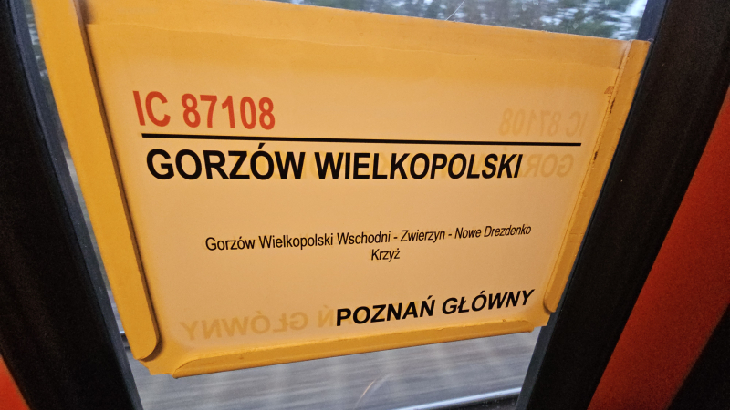 2/20 90 minut do Poznania bez przesiadek. Intercity ruszyło z Gorzowa