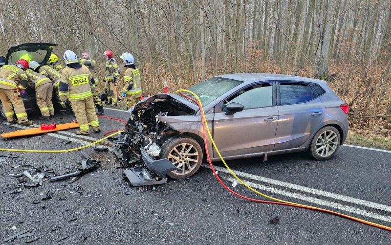2/5 Wypadek w Wysokiej pod Gorzowem. Kilka osób rannych