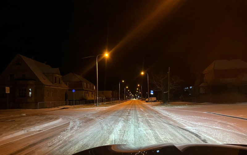5/6 Nocne opady śniegu w Gorzowie