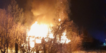 Dwie osoby zginęły w pożarze altany na Lipowej