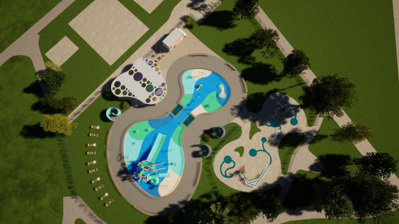 3/5 Koncepcja wodnego placu zabaw w parku Górczyńskim