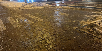 Ślisko na drogach i chodnikach w Gorzowie