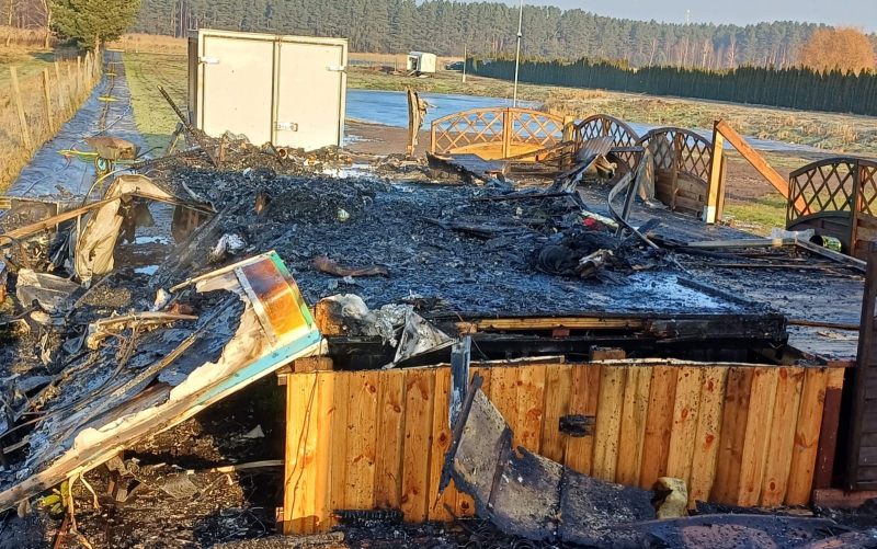 7/7 Pożar wagonu mieszkalnego w Dzierżowie