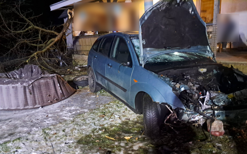 3/4 Wypadek z udziałem kierującego fordem w Wysokiej