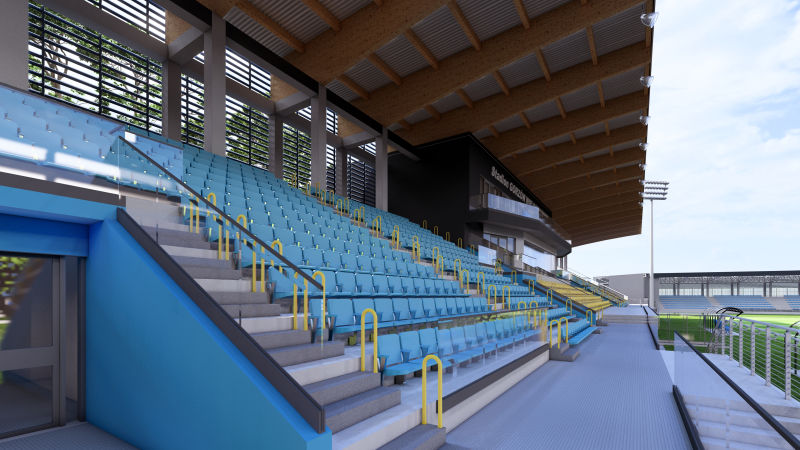 1/14 Nowe wizualizacje stadionu piłkarskiego w Gorzowie