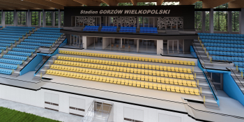 Wizualizacje stadionu piłkarskiego w Gorzowie
