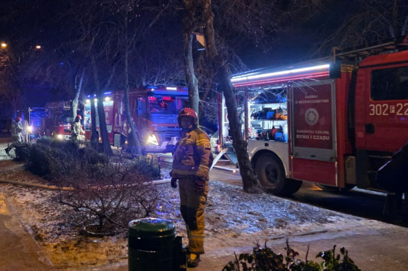 5/8 Tragiczny pożar mieszkania przy ul. Widok