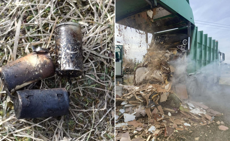 5/5 Pożar śmieciarki w Ludzisławicach