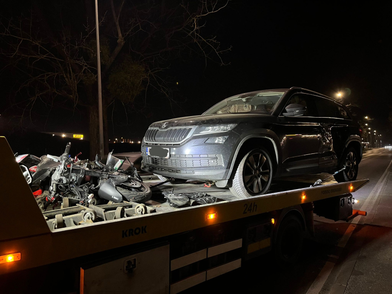 8/8 Zderzenie Skody i motocyklisty na Szczecińskiej