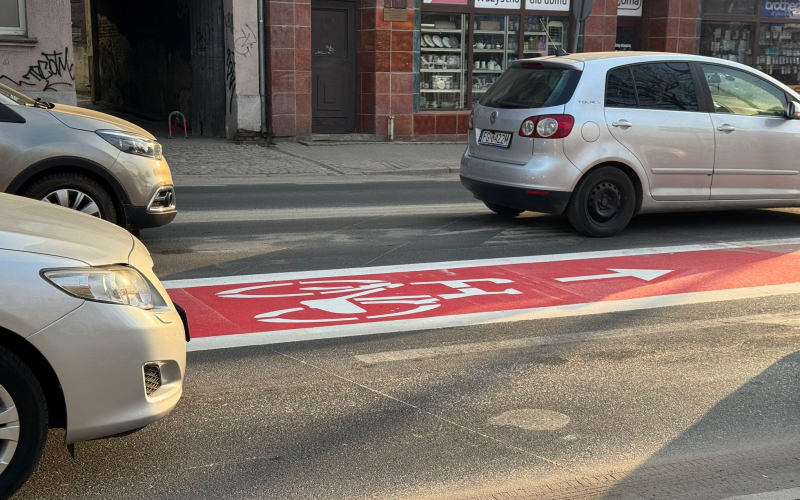 1/11 Nowa ścieżka rowerowa w centrum Gorzowa