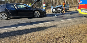 Zderzenie Audi, Forda i Alfy Romeo na DK22 koło Gorzowa