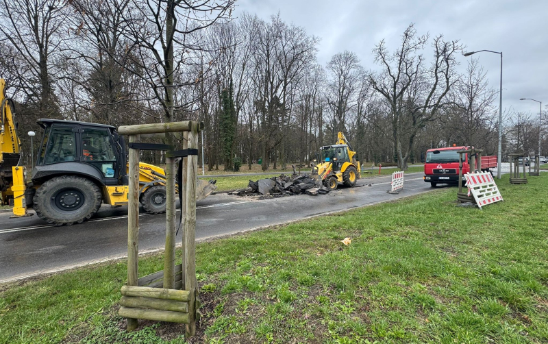 Naprawa wodociągu przy ul. Piłsudskiego w Gorzowie