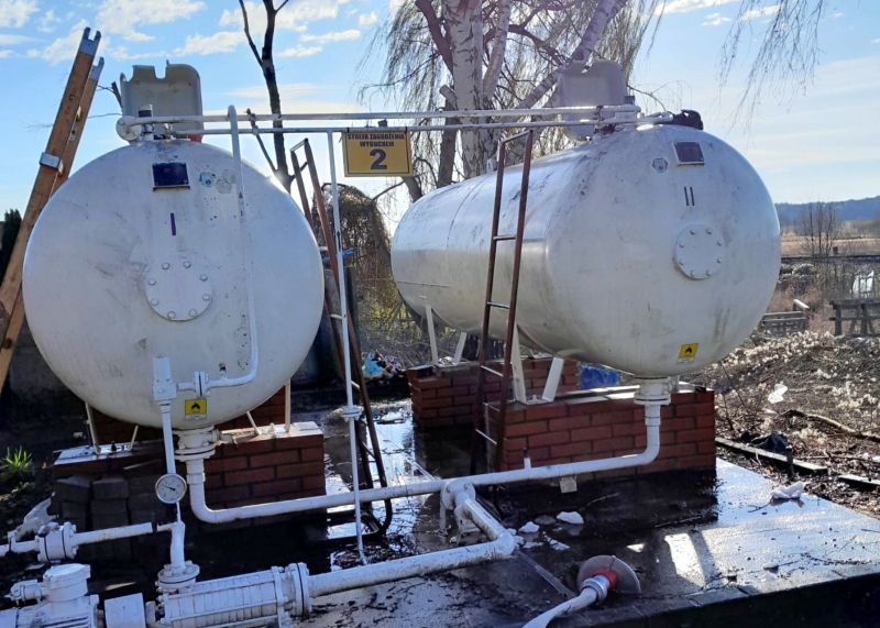 2/5 Rozszczelnienie zbiornika LPG na stacji paliw w Kamieniu Małym