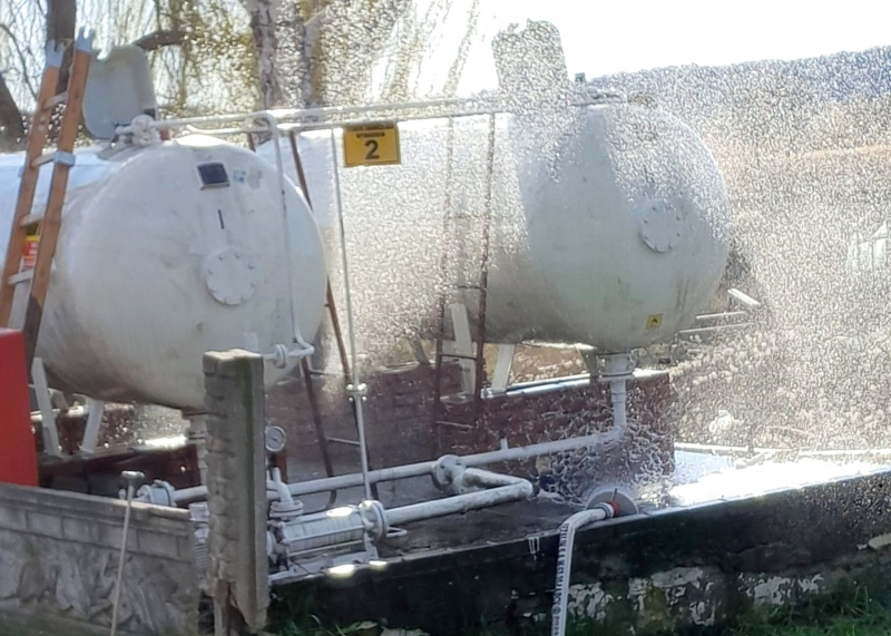 5/5 Rozszczelnienie zbiornika LPG na stacji paliw w Kamieniu Małym