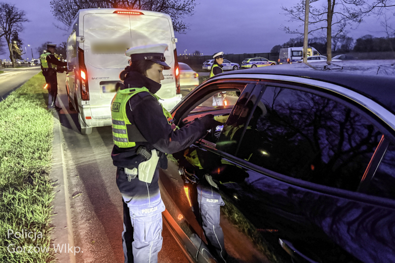 1/5 Poranne kontrole trzeźwości na Myśliborskiej