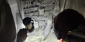 Pożar rozdzielni elektrycznej w szpitalu w Gorzowie