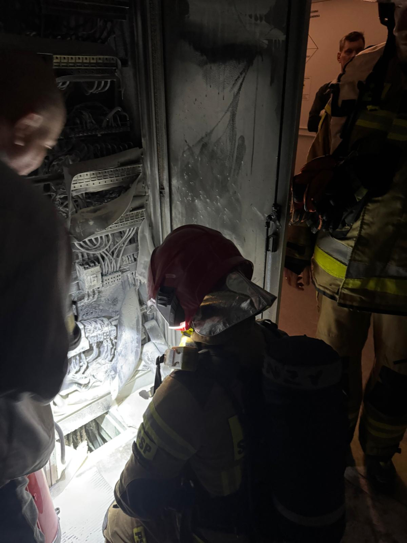 7/7 Pożar rozdzielni elektrycznej w szpitalu w Gorzowie